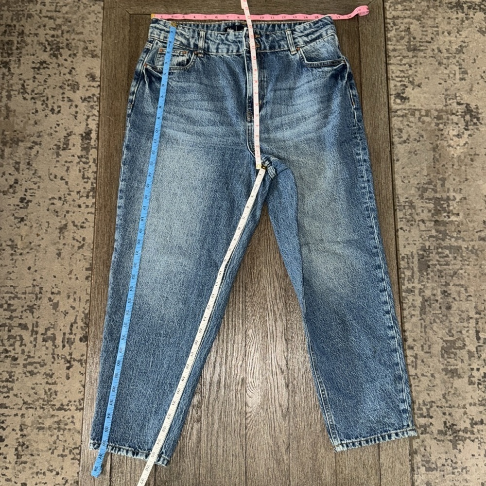 Boden Tapered High Rise Jeans Mid Vintage, Green Tint - Picture 10 of 12